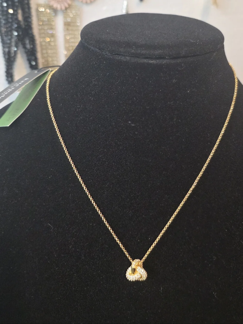 New kate spade Gold Knot Pendant Necklace